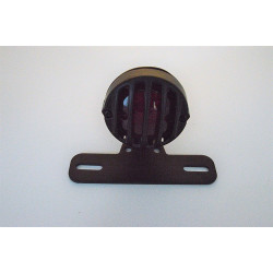 LED Motorcycle Tail Stop Light Prison Grille  Matte Black