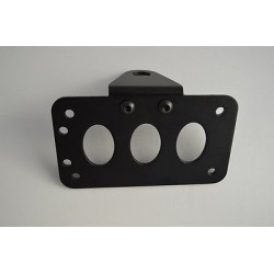 Motorcycle Number License Plate Holder Black Steel Side Mount Flat Motorcycle Number License Plate Holder Black Steel Side Mount Flat